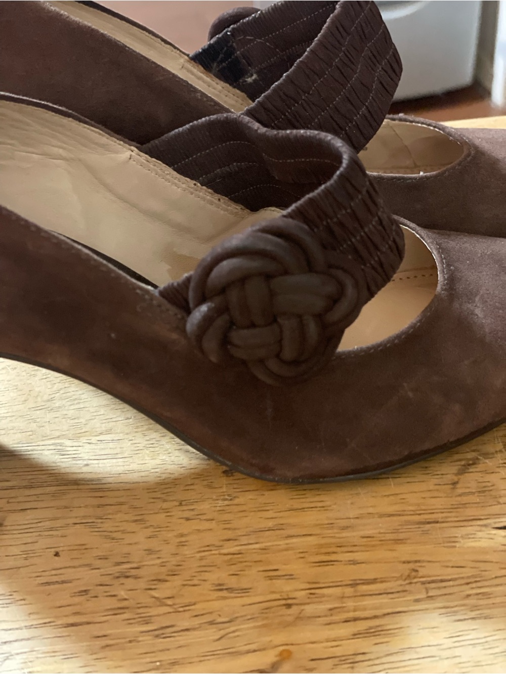 Nurture Madge dark brown suede leather Mary Jane pumps slip on block heel shoe 6 - Picture 16 of 16